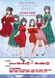 akagi_ikumi dress heels himeji_sara hirokawa_uzuki iwamizawa_nene mitou_miori sakurajima_mai see_through seishun_buta_yarou tagme
