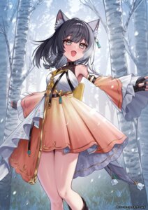 animal_ears atelier atelier_resleriana dress edajima_denki izana_kokoschka koei_tecmo nekomimi