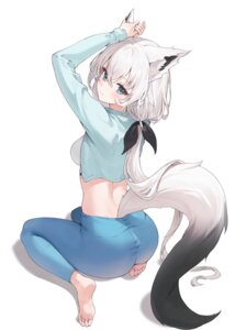 animal_ears feet hololive hololive_gamers kitsune ryu_o shirakami_fubuki tail