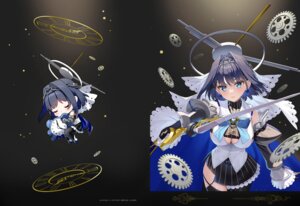 Rating: Questionable Score: 14 Tags: chibi hololive hololive_english ouro_kronii rosuuri stockings sword thighhighs User: Anonymous