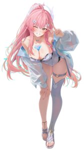 Rating: Questionable Score: 47 Tags: aemeath garter ruzhai see_through swimsuits tattoo thighhighs wet wuthering_waves User: lacepanties