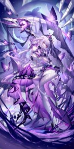 Rating: Safe Score: 30 Tags: castorice dress heels honkai:_star_rail see_through sheya skirt_lift thighhighs weapon User: charunetra