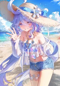 bikini datsha furina garter genshin_impact heterochromia megane see_through swimsuits