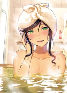 bathing hattori_mitsuru kinme_wakana kirei_ni_shite_moraemasu_ka. topless wet