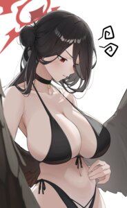 angel bikini blue_archive hanekawa_hasumi samgong swimsuits wings