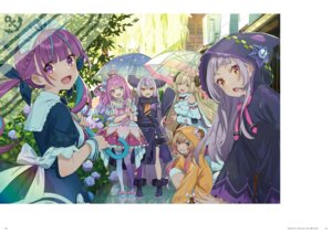 Rating: Safe Score: 13 Tags: animal_ears dress hechima heterochromia himemori_luna hololive horns la+_darknesss maid minato_aqua momosuzu_nene murasaki_shion pointy_ears thighhighs tsunomaki_watame umbrella User: himeno_nanako