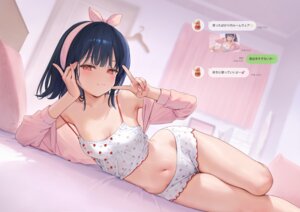 ichigo_(mignon) mignon no_bra pajama