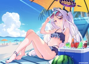 Rating: Questionable Score: 44 Tags: bikini blue_archive halo horns loli megane paintlabor sorasaki_hina swimsuits thong User: KenB