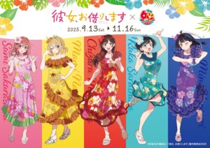 dress heels hirayama_kanna ichinose_chizuru kanojo_okarishimasu nanami_mami no_bra sakurasawa_sumi sarashina_ruka yaemori_mini