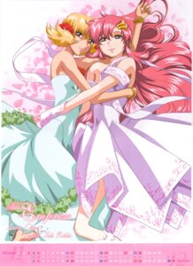 Rating: Safe Score: 20 Tags: cagalli_yula_athha calendar dress gundam gundam_seed hirai_hisashi lacus_clyne User: Radioactive