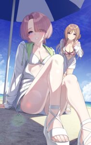 Rating: Questionable Score: 37 Tags: arimura_mao bikini bikini_top gakuen_idolm@ster go-1 himesaki_rinami open_shirt swimsuits the_idolm@ster User: saemonnokami