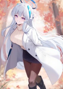 blue_archive halo nezumi_(09261377) pantyhose sweater ushio_noa