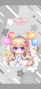 Rating: Safe Score: 5 Tags: animal_ears chibi dress kitsune lump_of_sugar mito_mashiro moekibara_fumitake tail tayutama tayutama_2 wedding_dress User: k25c2yf