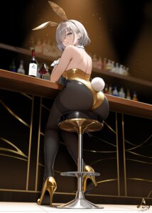 Rating: Questionable Score: 78 Tags: animal_ears ass bunny_ears bunny_girl heels infinote no_bra pantyhose tail User: Genex