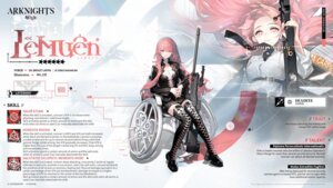 angel arknights gun lemuen_(arknights) tagme thighhighs wallpaper wings yostar