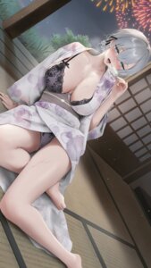 Rating: Questionable Score: 36 Tags: bra cream kurosawa_itsuki lingerie open_shirt pantsu skirt_lift wet yukata User: Arsy