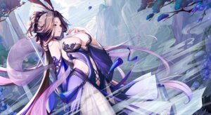 Rating: Questionable Score: 49 Tags: animal_ears bunny_ears dress garter lrrer maebari no_bra nopan see_through tattoo User: BattlequeenYume