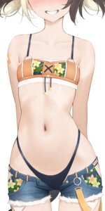 bandaid bikini gigi_murin hololive hololive_english prab swimsuits tail wet