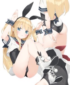 animal_ears bunny_ears bunny_girl cameltoe heels kani_biimu loli seifuku shimotsuki_potofu tail