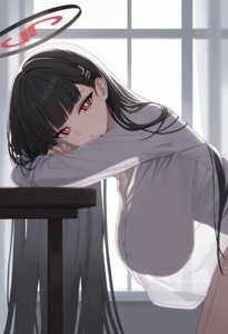 Rating: Questionable Score: 49 Tags: blue_archive dress_shirt halo honyara-san see_through tsukatsuki_rio User: Anonymous