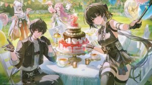 Rating: Questionable Score: 13 Tags: abby_(wuthering_waves) asian_clothes bandages denia dress garter hiyuki japanese_clothes no_bra open_shirt rover_(female) rover_(male) selfie tagme tattoo thighhighs wallpaper wuthering_waves User: charunetra