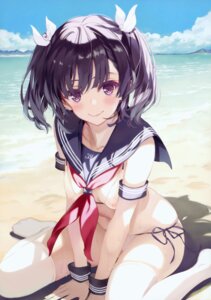 Rating: Questionable Score: 76 Tags: bikini comic_aun misaki_kurehito nanami_negi nipples see_through seifuku swimsuits thighhighs wet User: fireattack