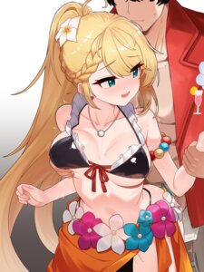 bikini breast_grab g36_(girls_frontline) girls_frontline_2:_exilium nabiyan pussy_juice sex swimsuits wet