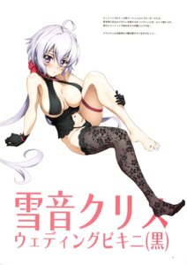 bikini fujikawa_daichi garter no_bra senki_zesshou_symphogear swimsuits thighhighs yukine_chris