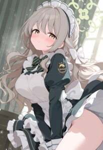 Rating: Questionable Score: 51 Tags: blue_archive halo honyara-san maid nopan sakurai_miyo skirt_lift wardrobe_malfunction User: Anonymous