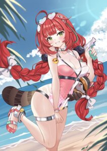 garter gun heels megane see_through swimsuits tagme ukinami_yuzuha zenless_zone_zero