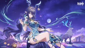 Rating: Questionable Score: 31 Tags: dress genshin_impact horns lauma pointy_ears skirt_lift tagme wallpaper User: moonian