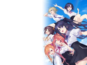 mages. megane memories_off memories_off_sousou_~not_always_true~ sasaki_mutsumi seifuku thighhighs