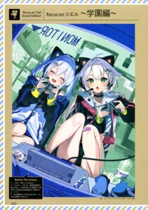 Rating: Safe Score: 12 Tags: ancerise_sacred animal_ears bandaid ciel_sacred headphones mishima_kurone nekomimi User: drop