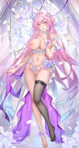 Rating: Explicit Score: 24 Tags: areola breasts cyrene honkai:_star_rail melailai nipples no_bra nopan pointy_ears pussy see_through thighhighs uncensored User: Arsy