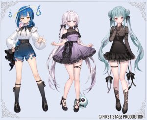 dress endoluphy☆ミ first_stage_production garter heels mochituke_nullpo no_bra runlan_0329 ruunell_genius see_through skirt_lift tattoo