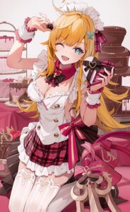 Rating: Questionable Score: 33 Tags: escoffier genshin_impact motto_(night_wear) no_bra tail thighhighs valentine User: Anonymous