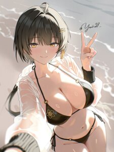 Rating: Questionable Score: 5 Tags: bikini female_rover open_shirt see_through selfie swimsuits wet wet_clothes wuthering_waves yasuki27 User: KenB