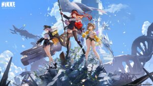 Rating: Questionable Score: 26 Tags: anis goddess_of_victory:_nikke heels megane neon_(nikke) no_bra rapi_(nikke) skirt_lift tagme thighhighs uniform wallpaper weapon User: moonian