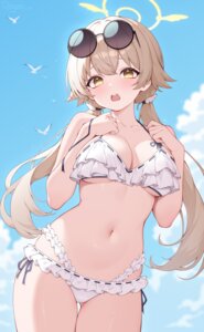 ajitani_hifumi bikini blue_archive halo megane poinia swimsuits