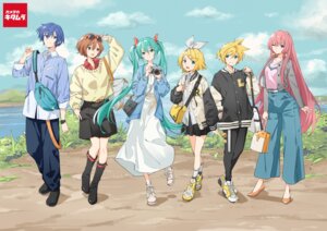 Rating: Safe Score: 10 Tags: dress dress_shirt hatsune_miku kagamine_len kagamine_rin kaito megane megurine_luka meiko popman3580 sweater vocaloid User: saemonnokami