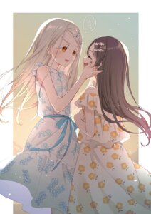 dress gakuen_idolm@ster kuramoto_china shinosawa_hiro summer_dress tamago_sando the_idolm@ster
