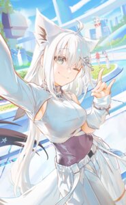 Rating: Safe Score: 40 Tags: animal_ears hakos_baelz heels hololive hololive_english hololive_gamers hoshimachi_suisei hyde_(tabakko) kitsune sakura_miko selfie shirakami_fubuki tail uniform User: lacepanties