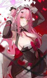 Rating: Questionable Score: 31 Tags: angel blue_archive hiki_niito maid misono_mika no_bra wings User: Arsy