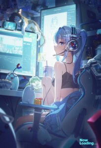 Rating: Safe Score: 33 Tags: arahashi_tabi gym_uniform headphones neko stellive sushispin User: BattlequeenYume