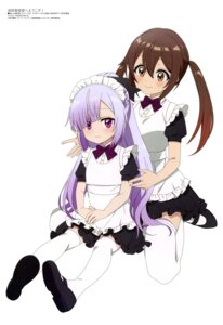 aquastar_inc. atelier_(tsuihousha_shokudou) bachel maid thighhighs tsuihousha_shokudou_e_youkoso!