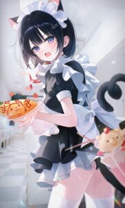 Rating: Questionable Score: 46 Tags: animal_ears maid myowa nekomimi pantsu skirt_lift tail thighhighs waitress User: 弱受猫