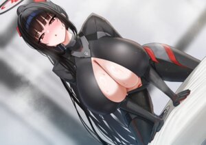 Rating: Questionable Score: 25 Tags: blue_archive bodysuit cameltoe erect_nipples garter halo mizikayo no_bra open_shirt tsukatsuki_rio wet User: Arsy