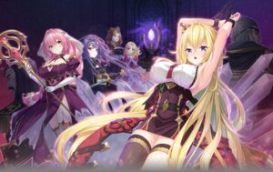 aoi_aiu aose_chana arthur_ishii bondage cruel_gz dress escu:de garter hattori_masaki no_bra stockings sword thighhighs weapon