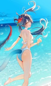 Rating: Questionable Score: 49 Tags: arknights arknights:_endfield ass chen_qianyu_(arknights) horns sikimosh swimsuits tail wet User: VigorousMMM
