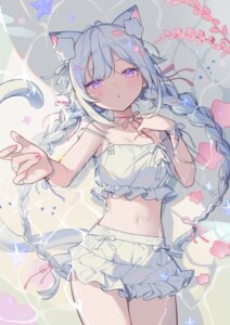 Rating: Safe Score: 53 Tags: animal_ears bikini icomochi nekomimi swimsuits tail wet User: Anonymous